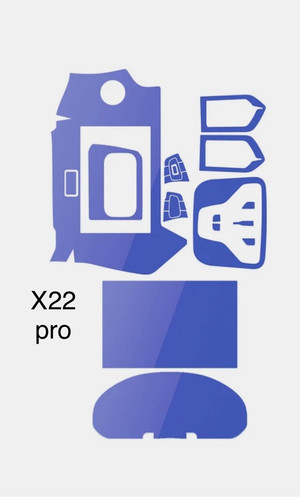 گلس محافظ داخل کابین X22pro فول ست